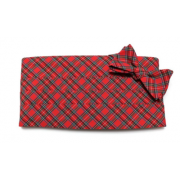 Tartan Plaid Cummerbund and Bow Tie Set